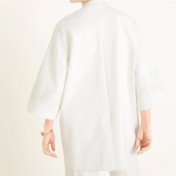 NWT Chico's Black Label Lace-Applique Jacket - Picture 3 of 6